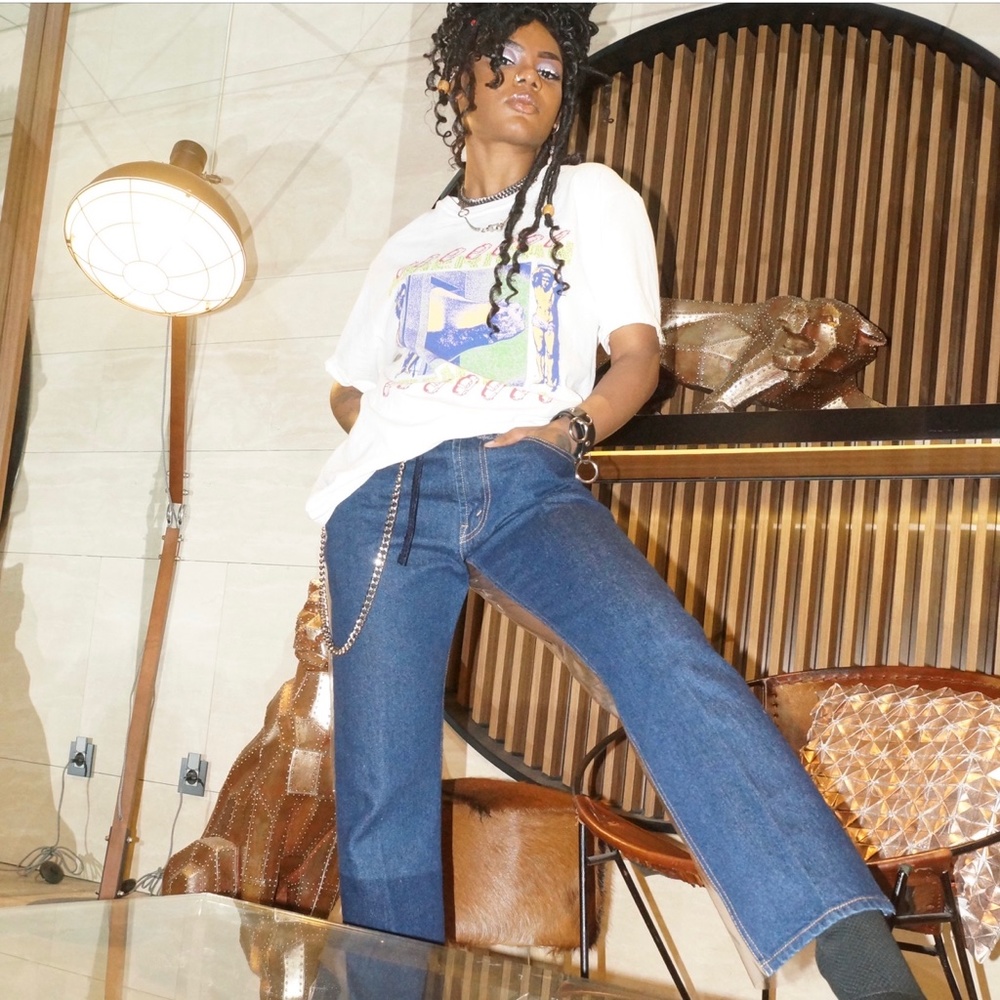 Levi's PVC Reworked Denim Pants - Picture 3 of 6